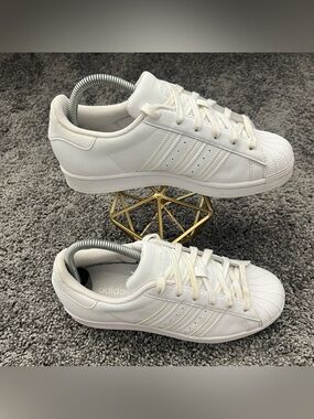 Adidas Superstar Jr Shoes Youth Size 6 Women’s Size 8 White Three Stripe EF5399